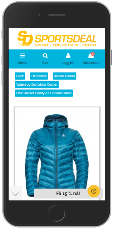 A/B test Sportsdeal Original 1