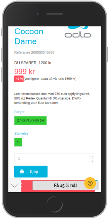 A/B test Sportsdeal Original 2